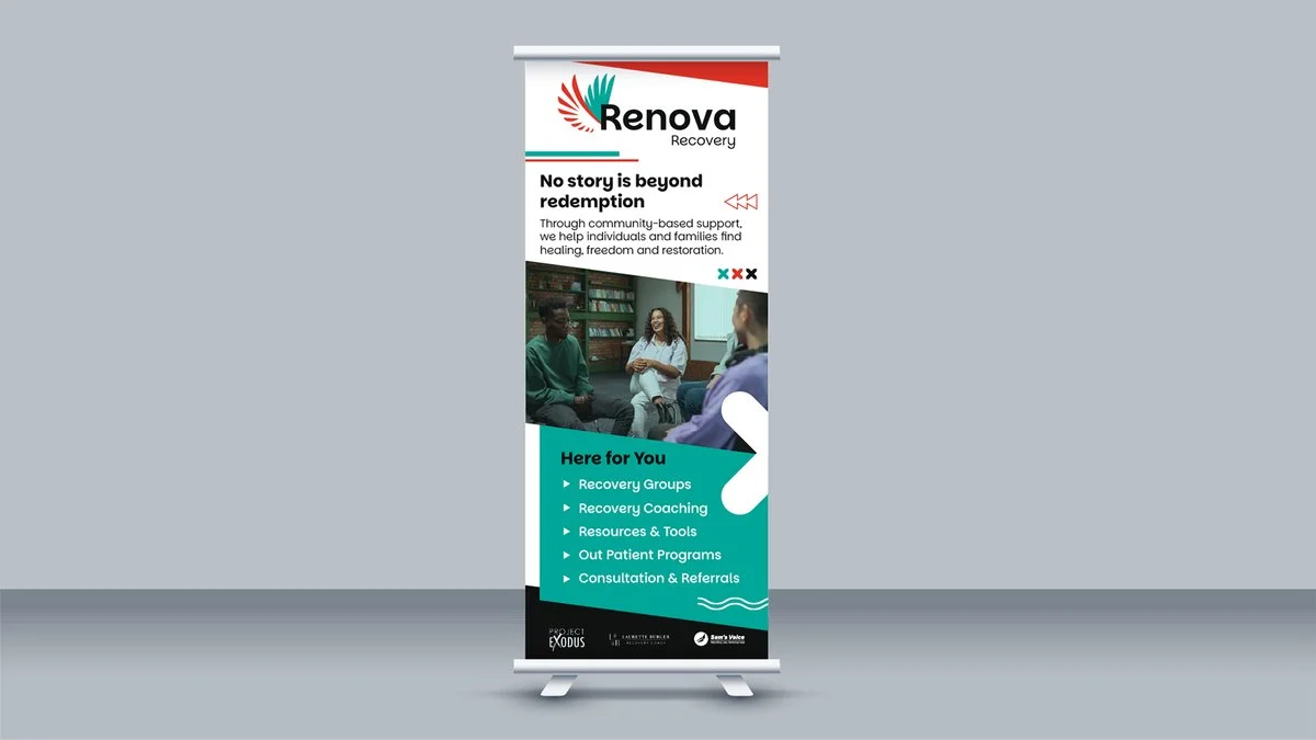 Renova Recovery pull-up banner