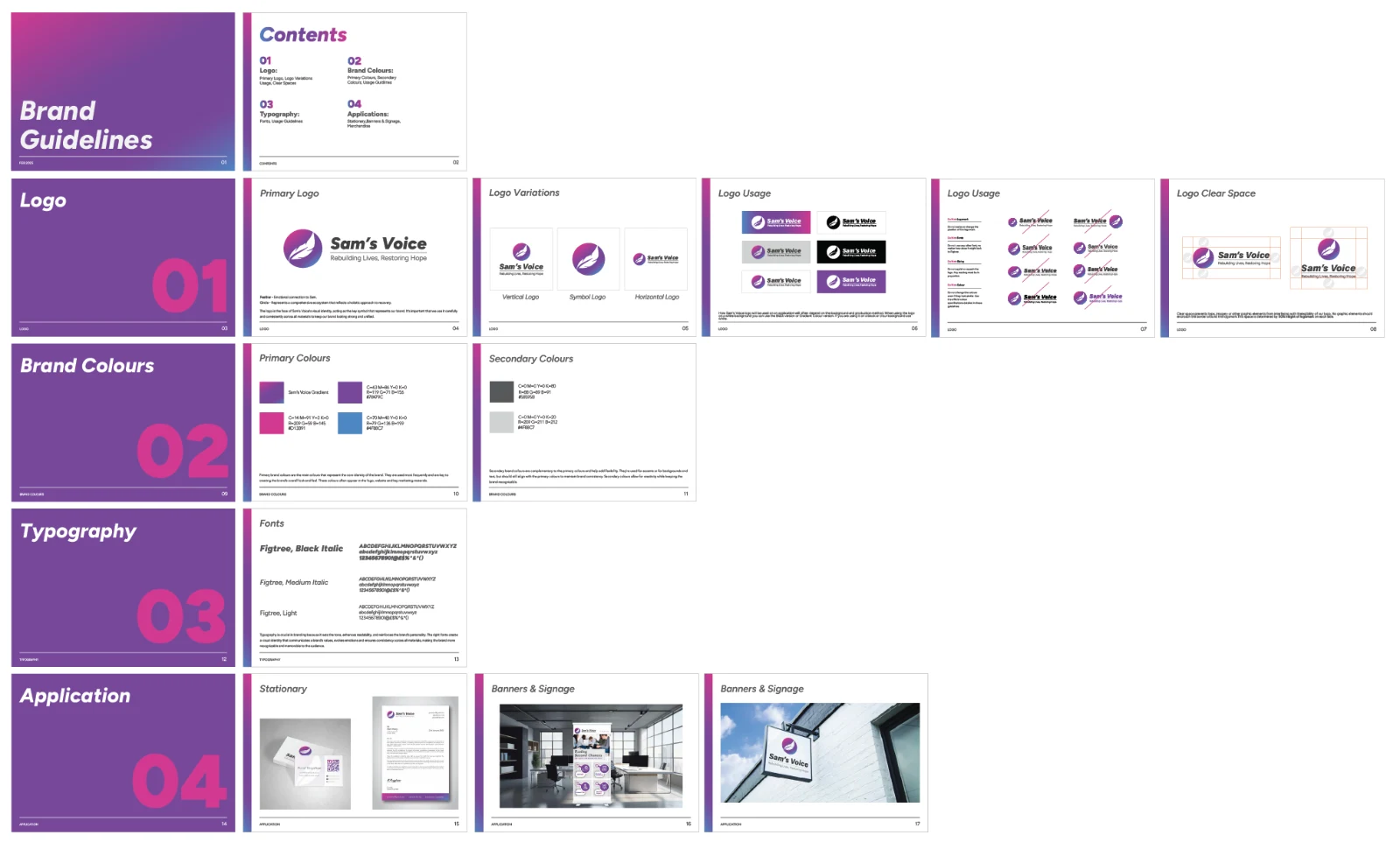 Sam's Voice full brand guidelines document