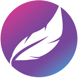 Sam's Voice feather symbol, isolated